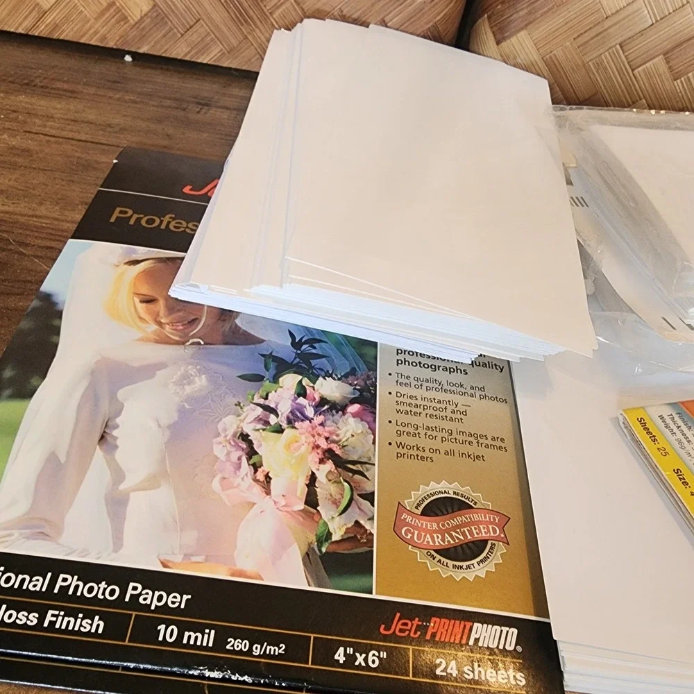 Lot of Various Photo Paper Photo Cards‎ Envelopes Glossy HP Hammermill Post It